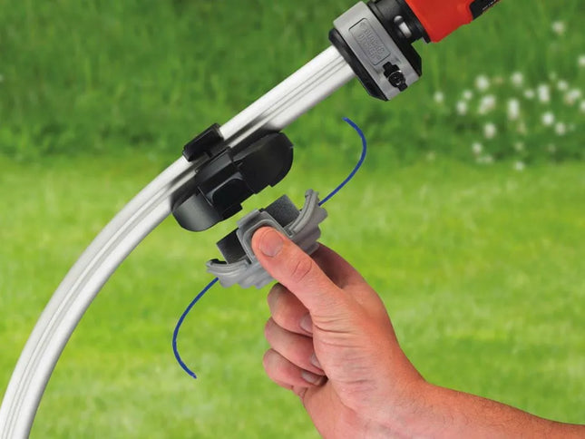 Elektrinis žoliapjovės trimeris su kreipiamuoju ratuku, 900W, 35cm, Black+Decker [GL9035-QS]