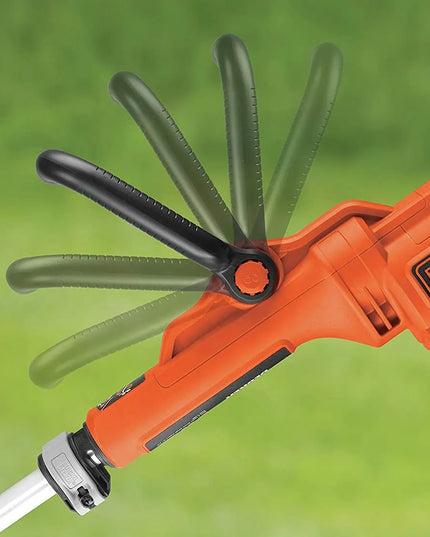 Elektrinis žoliapjovės trimeris su kreipiamuoju ratuku, 900W, 35cm, Black+Decker [GL9035-QS]