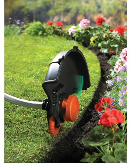 Elektrinis žoliapjovės trimeris su kreipiamuoju ratuku, 900W, 35cm, Black+Decker [GL9035-QS]