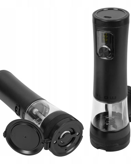Elektrinių druskos ir pipirų malūnėlių rinkinys BLOW, 2 vnt. su USB-C įkrovimu