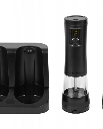 Elektrinių druskos ir pipirų malūnėlių rinkinys BLOW, 2 vnt. su USB-C įkrovimu