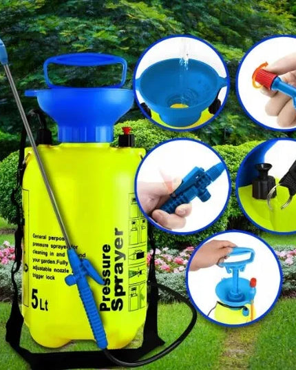 Elektromet slėginis rankinis sodo purkštuvas 5 l, ilgas antgalis, galingas purkštuvas