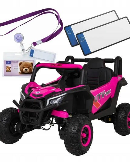 Elektromobilis Buggy Madman UTV-MX mergaitėms su pulteliu