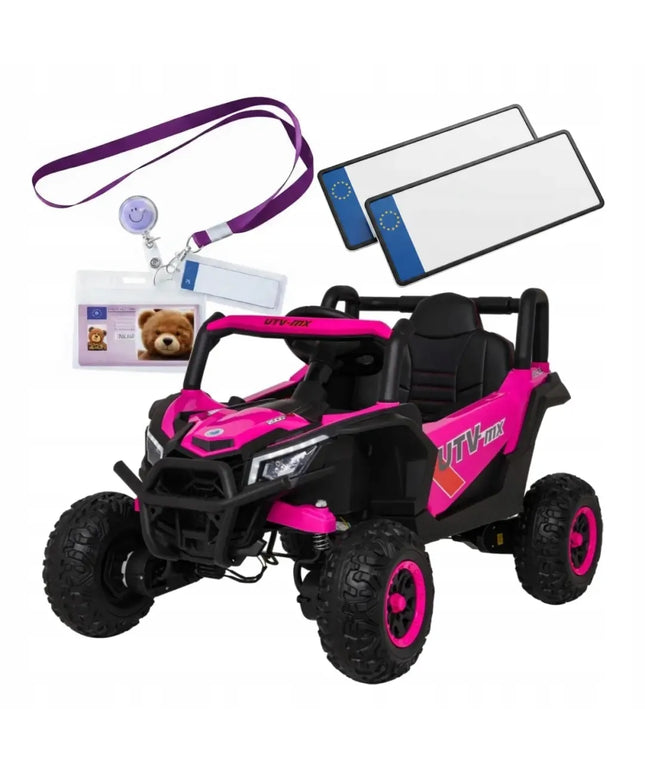 Elektromobilis Buggy Madman UTV-MX mergaitėms su pulteliu