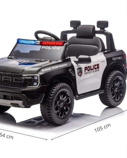 Elektromobilis Milly Mally Ford Ranger Police Black