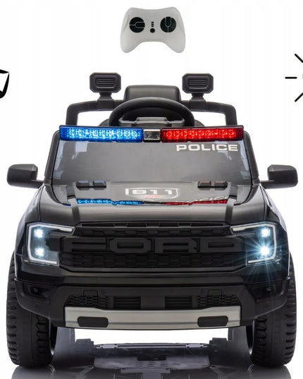 Elektromobilis Milly Mally Ford Ranger Police Black