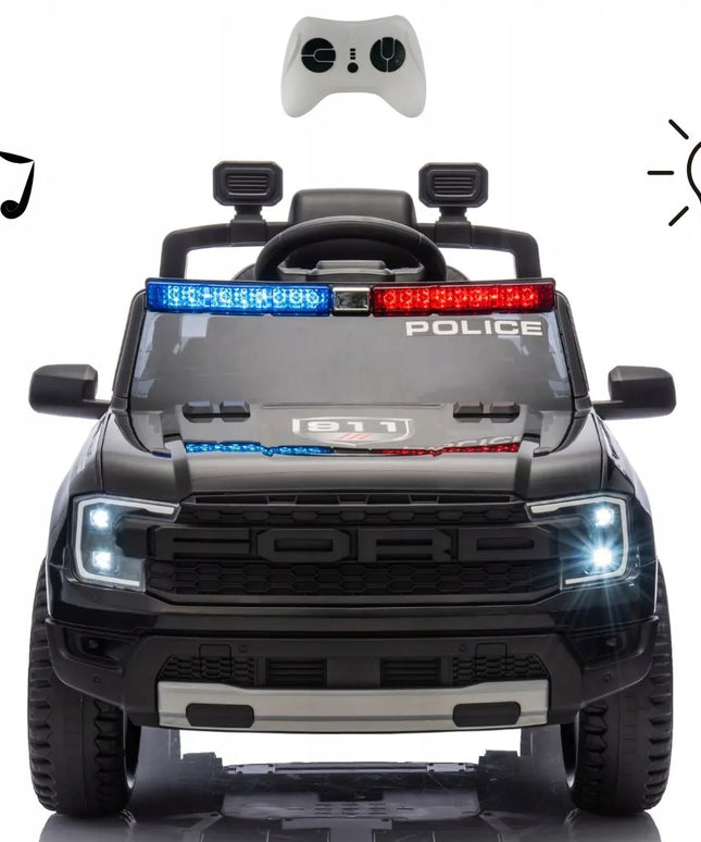 Elektromobilis Milly Mally Ford Ranger Police Black