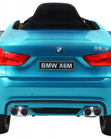 Elektromobilis vaikams BMW X6M, SUV, mėlynos spalvos lakuotas + nuotolinio valdymo pultas