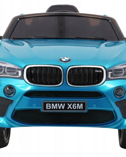 Elektromobilis vaikams BMW X6M, SUV, mėlynos spalvos lakuotas + nuotolinio valdymo pultas