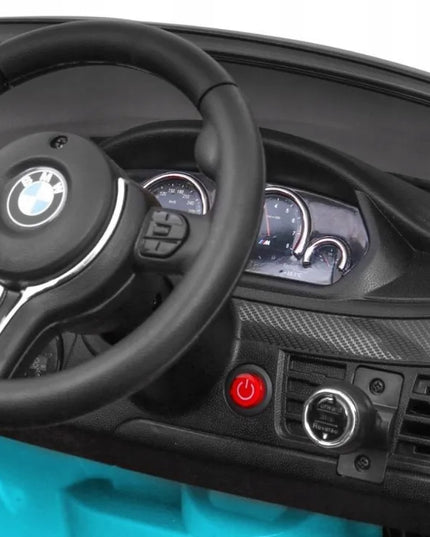 Elektromobilis vaikams BMW X6M, SUV, mėlynos spalvos lakuotas + nuotolinio valdymo pultas