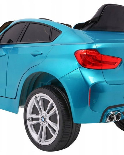 Elektromobilis vaikams BMW X6M, SUV, mėlynos spalvos lakuotas + nuotolinio valdymo pultas