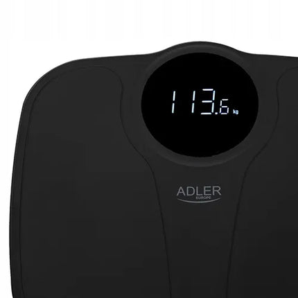 Elektroninės vonios svarstyklės Adler AD 8172b, juodos, iki 180 kg