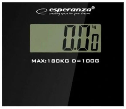 Elektroninės vonios svarstyklės Esperanza EBS002K, stiklinės, Slim 6mm, LCD
