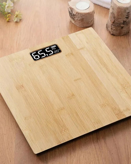 Elektroninės vonios svarstyklės Verk Group bambukinės iki 180kg