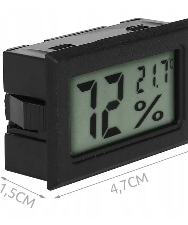 Elektroninis skaitmeninis LCD termometras ir drėgmėmatis
