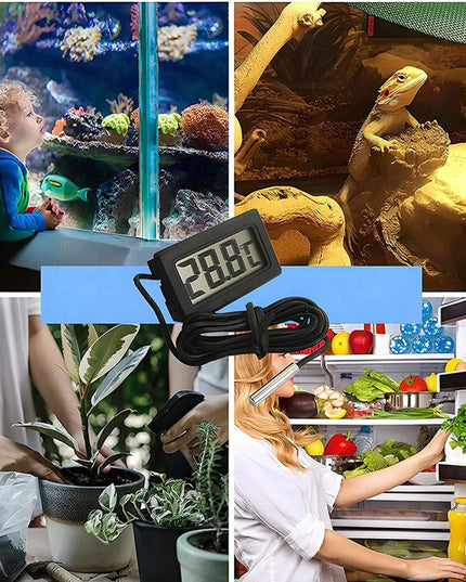 Elektroninis termometras su zondu BiL535, skaitmeninis LCD ekranas, baterijos