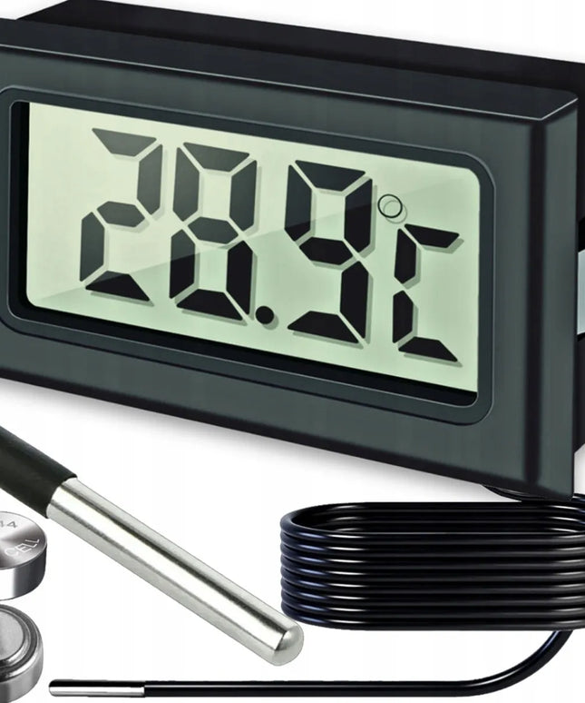 Elektroninis termometras su zondu BiL535, skaitmeninis LCD ekranas, baterijos