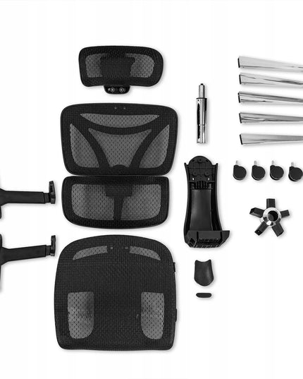 Ergonominė biuro ir žaidimų kėdė LVNSYSTEM Control Pro, juoda
