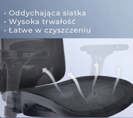 Ergonominė biuro kėdė ANGEL Kalisto sukamoji, Full Mesh, iki 150 kg