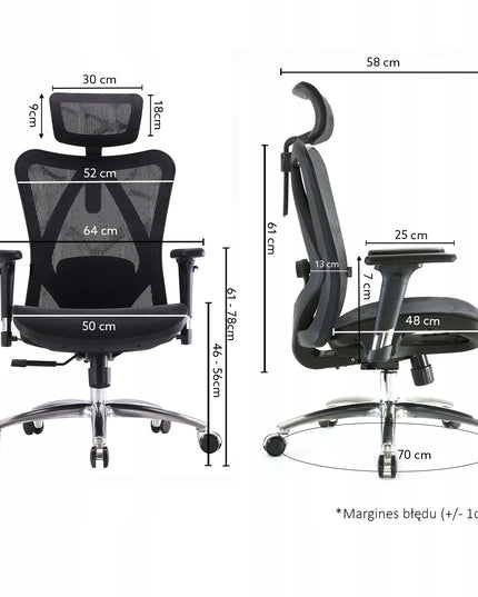 Ergonominė biuro kėdė ANGEL Kalisto sukamoji, Full Mesh, iki 150 kg
