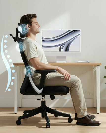 Ergonominė biuro kėdė Boste V1 - patogi, reguliuojama ir sukamoji