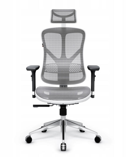 Ergonominė biuro kėdė Diablo V-Basic, balta-pilka