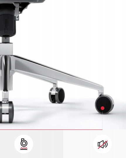 Ergonominė biuro kėdė DIABLO V-BASIC juoda ir pilka