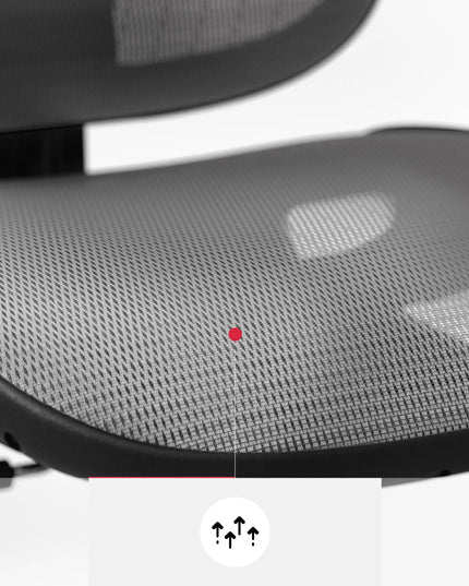 Ergonominė biuro kėdė DIABLO V-BASIC juoda ir pilka