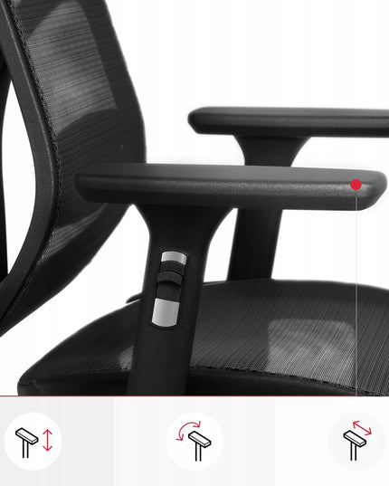 Ergonominė biuro kėdė Diablo V-Basic, sukamoji, Premium, juoda