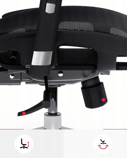 Ergonominė biuro kėdė Diablo V-Basic, sukamoji, Premium, juoda