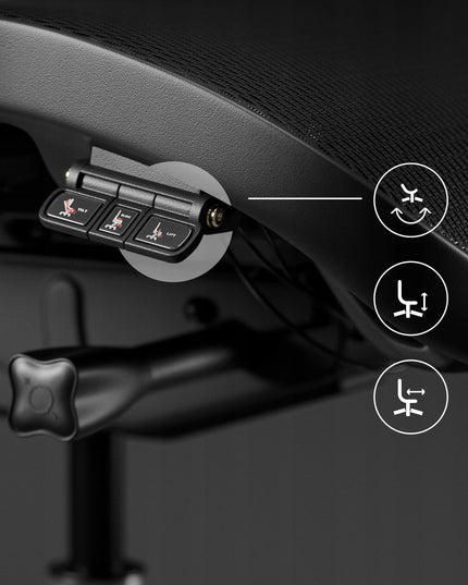 Ergonominė biuro kėdė DIABLO V-Commander, juoda