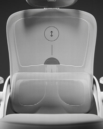 Ergonominė biuro kėdė DIABLO V-Light, balta-pilka