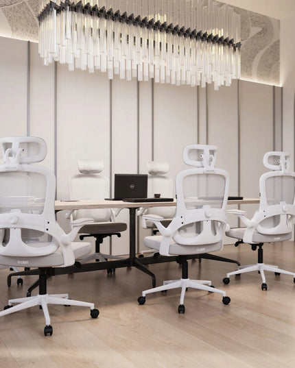 Ergonominė biuro kėdė DIABLO V-Light, balta-pilka