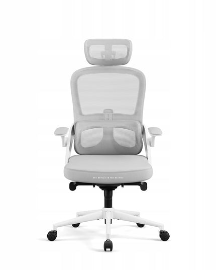 Ergonominė biuro kėdė DIABLO V-Light, balta-pilka
