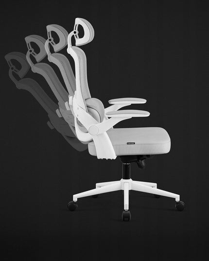 Ergonominė biuro kėdė DIABLO V-Light, balta-pilka