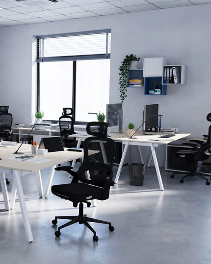 Ergonominė biuro kėdė Diablo V-Light, sukamoji, juoda