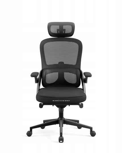 Ergonominė biuro kėdė Diablo V-Light, sukamoji, juoda