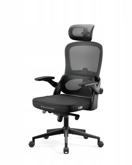 Ergonominė biuro kėdė Diablo V-Light, sukamoji, juoda