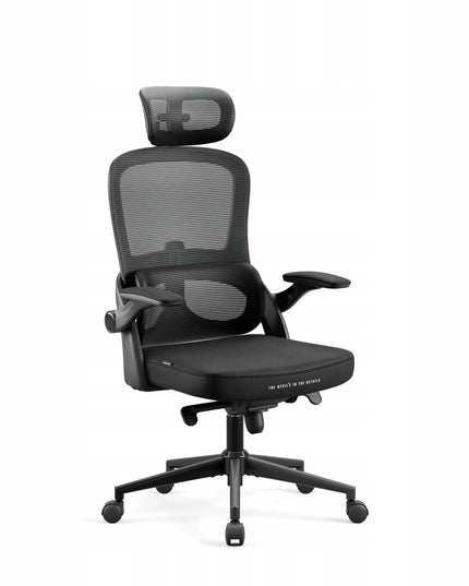 Ergonominė biuro kėdė Diablo V-Light, sukamoji, juoda