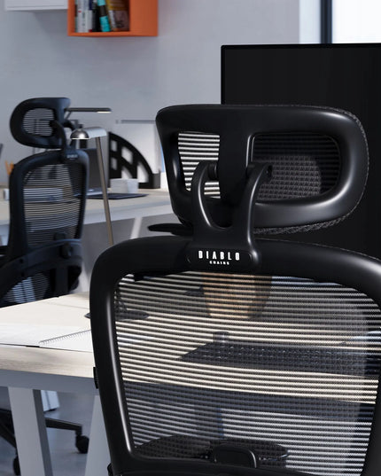 Ergonominė biuro kėdė Diablo V-Light, sukamoji, juoda