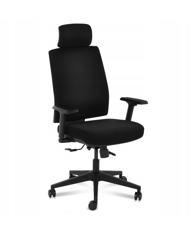 Ergonominė biuro kėdė Fromm & Starck, sukama, iki 200 kg, juoda