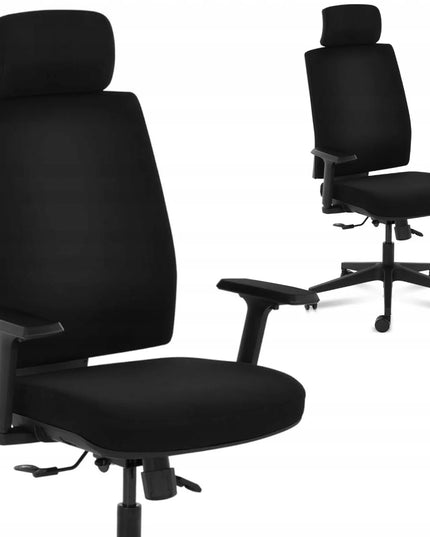 Ergonominė biuro kėdė Fromm & Starck, sukama, iki 200 kg, juoda