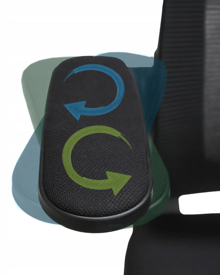 Ergonominė biuro kėdė GIOSEDIO FHX004 su reguliuojamais porankiais, atitinkanti DSAT standartus