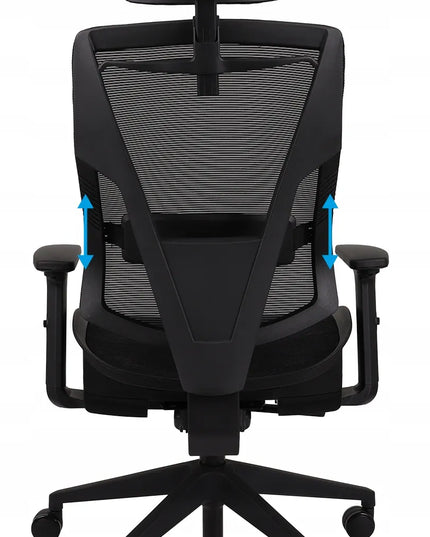 Ergonominė biuro kėdė Grospol Futura Mesh, juodas tinklelis