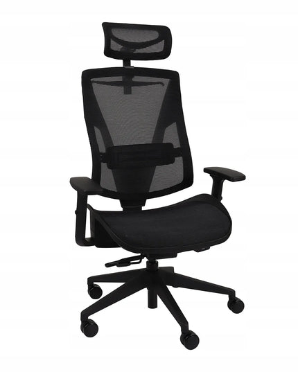 Ergonominė biuro kėdė Grospol Futura Mesh, juodas tinklelis