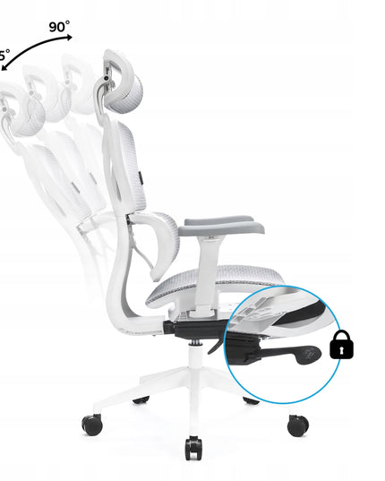 Ergonominė biuro kėdė LVNSystem Control Series, balta