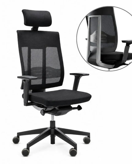 Ergonominė biuro kėdė Profim Xenon Net 111 SL juoda