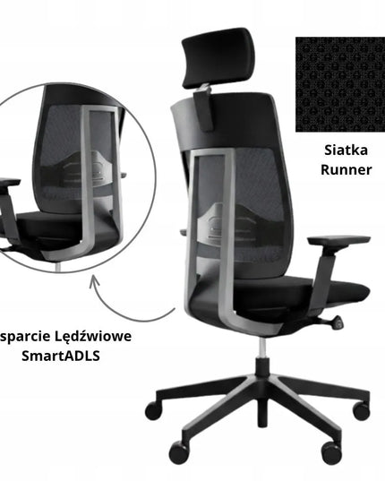 Ergonominė biuro kėdė Profim Xenon Net 111 SL juoda
