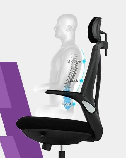 Ergonominė biuro kėdė Spacetronik Arian-10, juoda