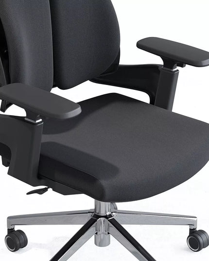 Ergonominė biuro kėdė Spacetronik BARRY, pasukama, reguliuojama, didelė, medžiaginė, juoda